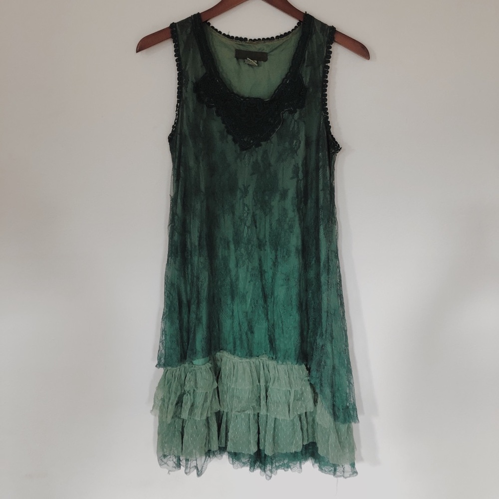 Vintage Green Flapper Dress